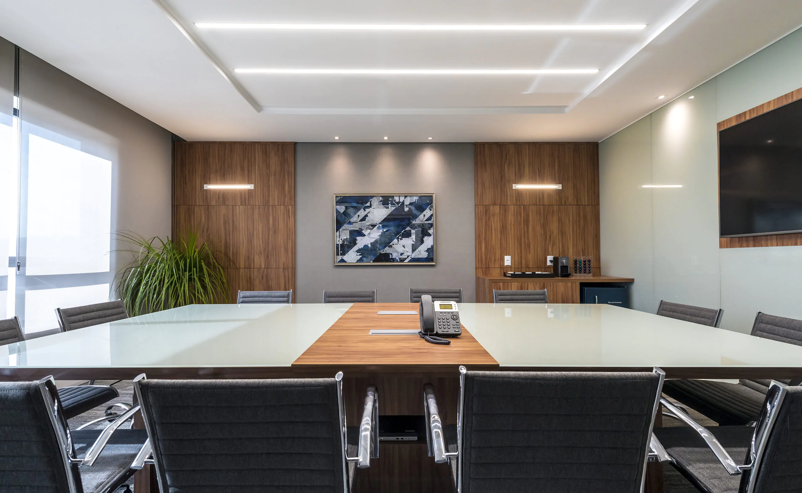 Sala de reunião da Legari Investimentos